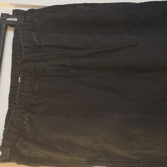 Ozma Of California Juno Pant In Washed Black 100% Heavy Laundered Linen - Picture 3 of 7